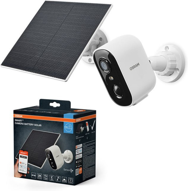 OSRAM Smart+ Smarte Outdoor Überwachungskamera mit Wifi und Solar in Weiß - Bild 5