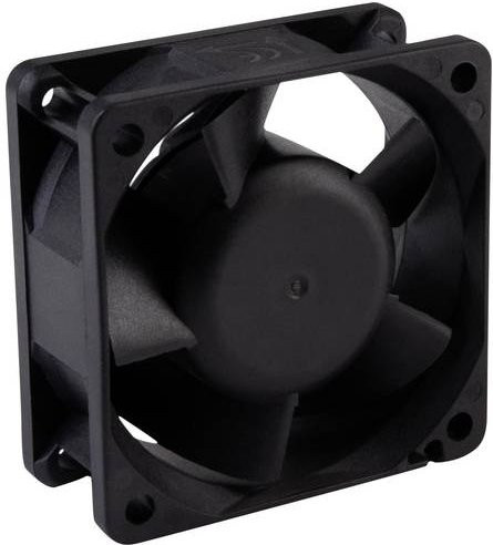 Wallair Axiallüfter 20100301 Schwarz 12 V/DC 3.40 m³/h B/T/H: 25 x 25 x 10 mm - Bild 1