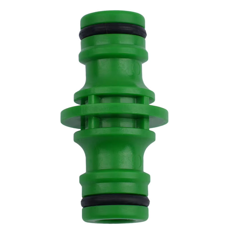 10-teiliges Set ABS-Schlauchrohrverbinder Doppel-Stecker für Gartenbewässerungsschläuche mit Schnellbefestigung - Bild 4