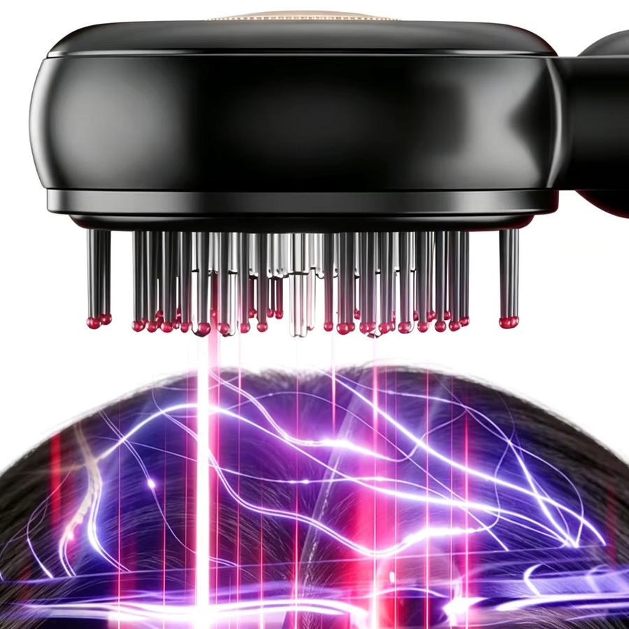OPSLEA Elektrischer Mikrostrom-Kopfhautmassagekamm mit 660nm Rotlicht - Bild 3