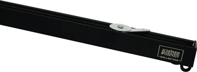 Schöner Wohnen Aluminium-Vorhangschienenset Emilia 1-läufig, Schwarz-Matt, Länge: 230 cm - Bild 1