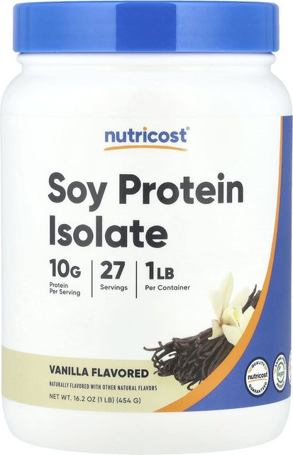 Nutricost Sojaproteinisolat Vanille 454 g - Bild 1