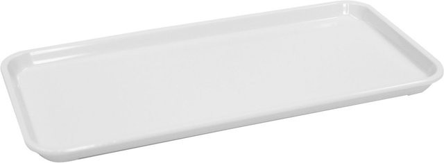 Schneider Auslagetablett aus Melamin in Weiß, rechteckig, B: 15 cm, T: 30 cm, H: 1,7 cm - Bild 1