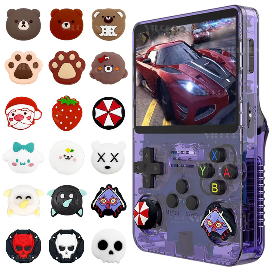 VILCORN Joystick Abdeckung für R36S und RG35XX H, Joy Con Daumen Grip Schutz Kappe, Multicolour - Bild 3