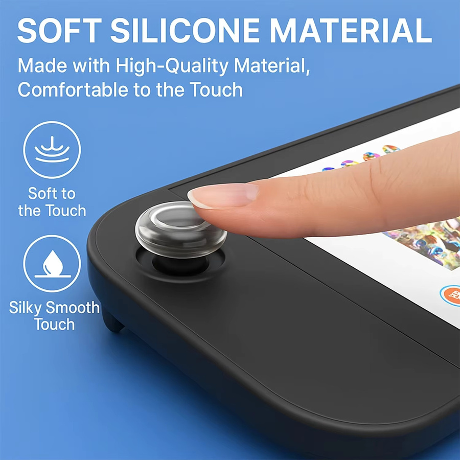 Nintendo Switch 2 Silikon-Joystick-Kappen für Joypads, transparente und rutschfeste Daumengriffkappen für Thumbsticks - Bild 2