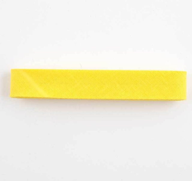 Gütermann Schrägband Nr. 668 aus Baumwolle in Zitronengelb, Breite: 20 mm, Länge: 3 m - Bild 1