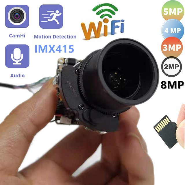 HQCAM IP-Kameramodul mit 4K 5MP 8MP Auflösung, motorisiertem 5-fach Zoom, 2,7-13,5 mm Autofokus, IMX415 Schwarzlichtsensor, Onvif RTSP POE Sicherheit HD Webcam, Schwarz - Bild 1