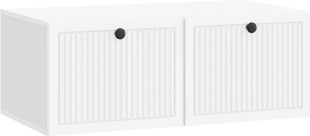 vidaXL Wandmontierter TV-Schrank Weiß aus Holzwerkstoff B/H/T: 78,5 x 30 x 41 cm - Bild 1