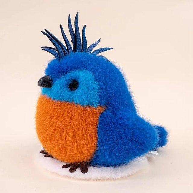Yiran toy Lebensechter Vogel, Plüschtier, Bunt / Mehrfarbig, 12cm - Bild 1