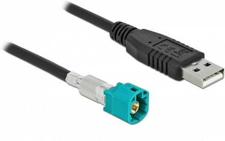 Delock Datenkabel HSD Z (S) zu USB-A, Länge: 1,00 m, Schwarz/Blau - Bild 1