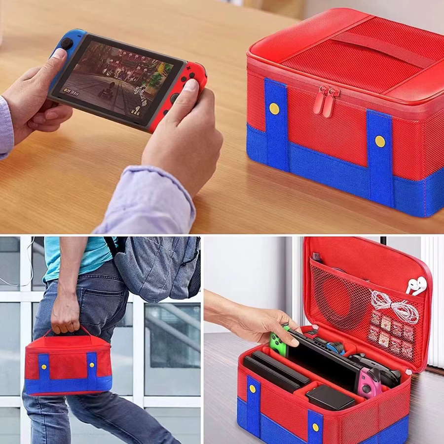 Tragbare Schutzhülle und Aufbewahrungsbox für Nintendo Switch, OLED und Lite inklusive Platz für Pro Controller und Zubehör - Bild 3
