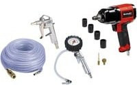 Einhell Druckluft-Schlagschrauber TC-PW 340 mit 10-teiligem Zubehör-Set in Schwarz-Rot - Bild 1