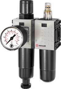 Riegler WE 2-teiliges FUTURA-mini Wasserenthärtungsanlage aus Metall in Grau mit G 1/4 Anschluss und 0,5-8 bar Druckbereich - Bild 1