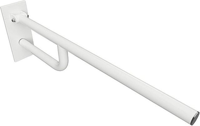 Brillantbad BELP Stützklappgriff aus Eisen in Weiß mit Abdeckung, H: 86,0 cm, B: 10,0 cm, T: 25,0 cm, Traglast 120 kg für Bad und WC - Bild 1