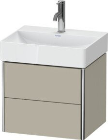 Duravit Waschtischunterschrank Compact XSquare in Tau s-matt mit 2 Schubladen, wandhängend, B: 48,4 cm, T: 39,0 cm, H: 39,7 cm - Bild 1