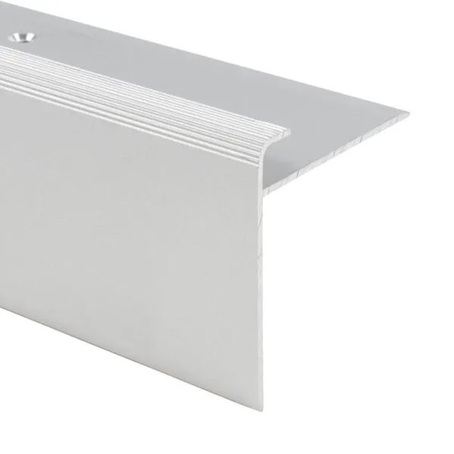 KARAT Stufenkantenprofil Safety Form F aus Aluminium in Silber, B/H/L: 5,0 x 5,3 x 1340 mm - Bild 1