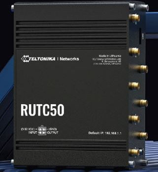 Teltonika Router RUTC50 (EU) 5G LTE mit WiFi 6, Dual-Band, GPS und Ethernet in Schwarz - Bild 1