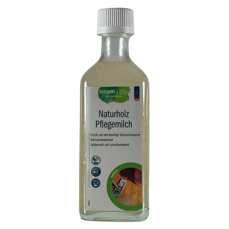 Biopin Naturholz-Pflegemilch transparent satin matt 0,25 l - Bild 2