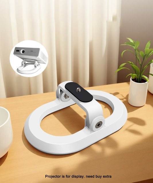 Everycom Desktop-Ständer Stativ in Weiß für Formovie S5, TD92, Love U4 und Dangbei Atom Beam sowie Kameras und Handys - Bild 1
