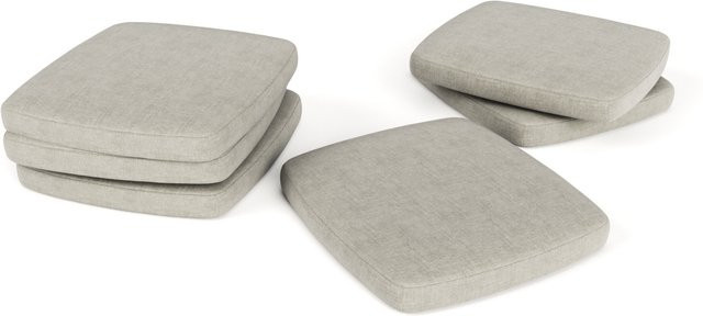 OUTFLEXX Sitzkissen 6er Set, beige, quadratisch, B/B: 51 x 51 cm - Bild 1
