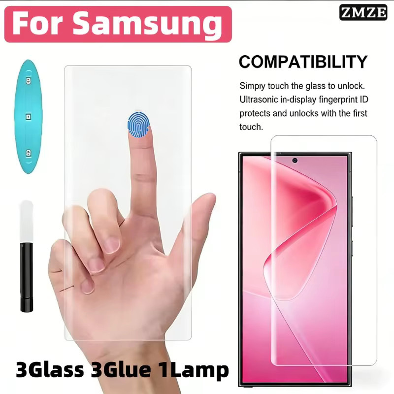 SnakeGlass UV Nano Flüssig-Schutzfolie aus Hartglas als vollflächiger Displayschutz für Samsung Galaxy S26 S25 S24 S23 S22 S21 Ultra und Plus in Transparent - Bild 2
