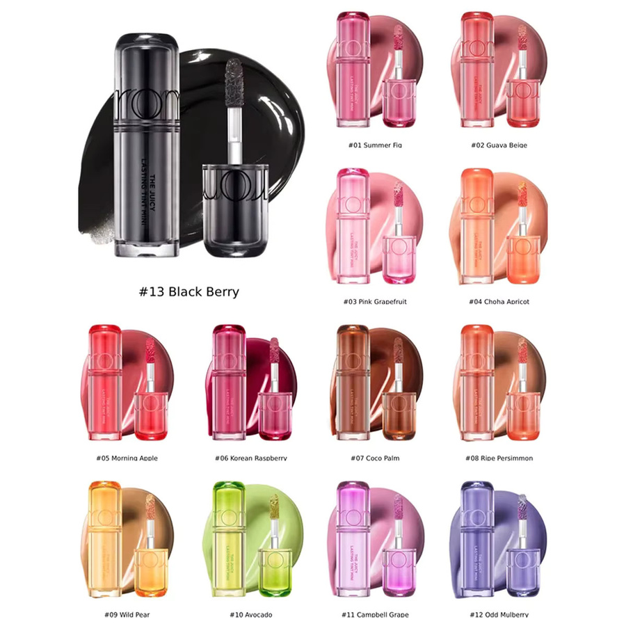 rom&nd The Juicy Lasting Tint Mini, Black Berry, Glänzend - Bild 5