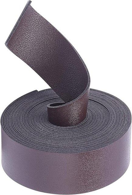 Doppelseitige Lederriemen aus Rindsleder in Braun für DIY Taschen und Gürtel, Breite: 3 cm - Bild 1