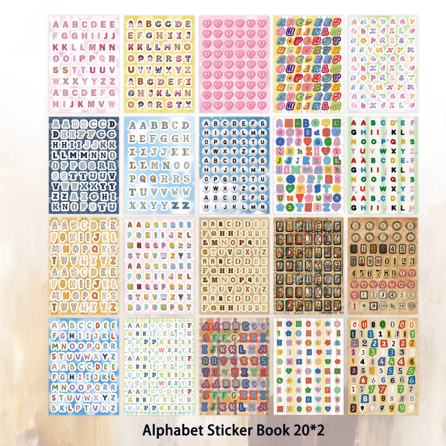 Bunte Briefumschlag-Aufkleber für DIY-Bastelarbeiten und Scrapbooks, 40 Stück aus Papier, Mehrfarbig - Bild 2
