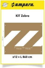A.M.P.E.R.E. Schablonenset Zebra in Braun - Bild 1
