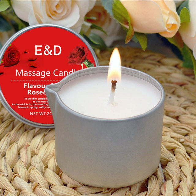 EVODUCK Rosen-Duftöl-Kerze, 56 g, Massageöl-Kerze - Bild 1