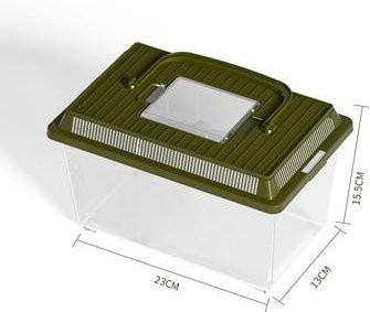 Binchi Outdoor Aquarium Schildkrötentank, Zuchtbox mit Deckel, grün - Bild 1