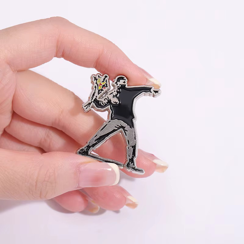 QIHE JEWELRY Brosche Emaille Pin, Bunt, Unisex - Bild 3