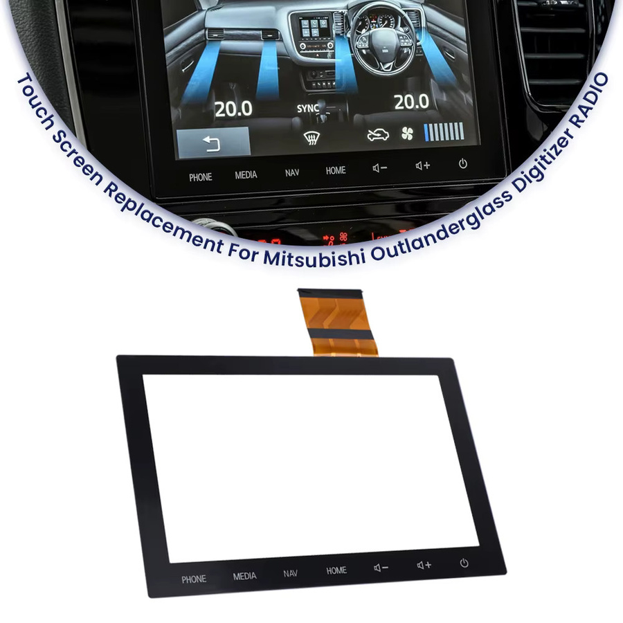 Onlyouca 8-Zoll-Touchscreen mit Navigation für Mitsubishi Outlander 2020–2022 Radio 8740A098 8740A103 8740A046 8740A100 in Schwarz und Braun - Bild 2