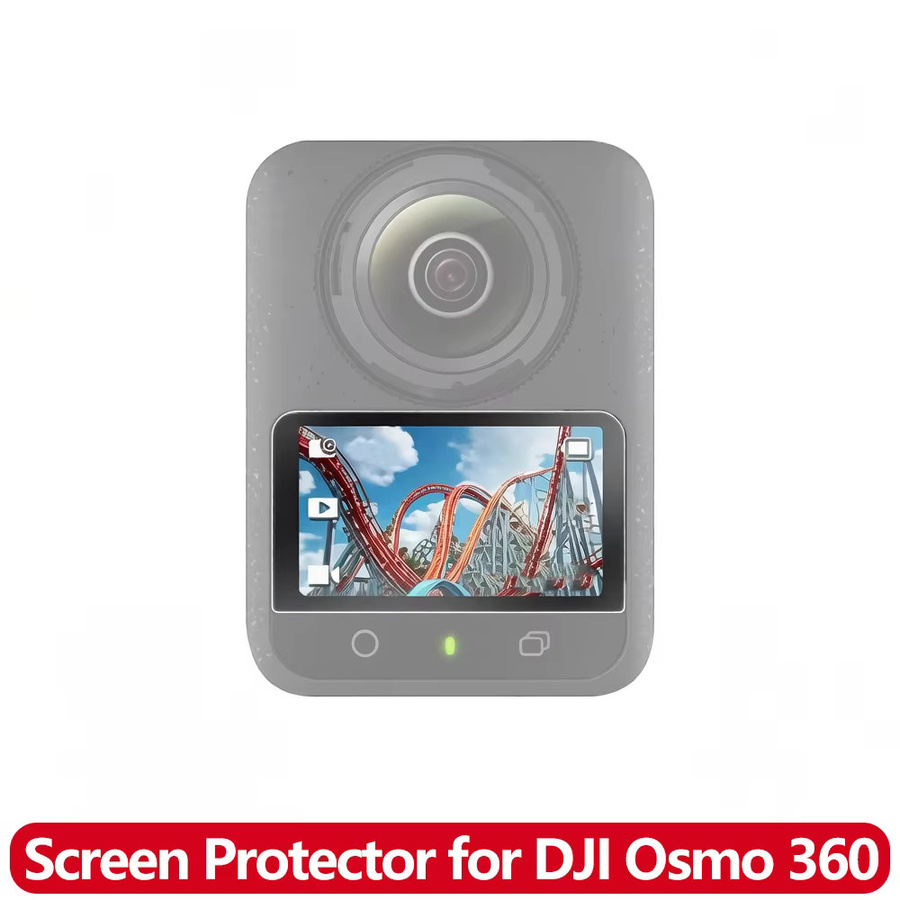 DJI Osmo 360 Displayschutzfolie aus gehärtetem Glas, transparent, 9H Härtegrad, kratzfest und HD-klar - Bild 3