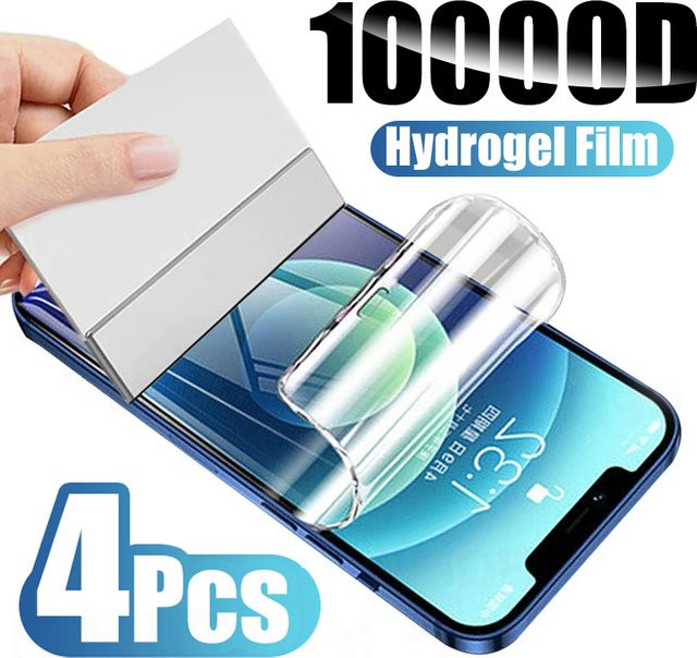 4er-Pack TAOYUNXI Hydrogel-Displayschutzfolien für iPhone, transparent - Bild 1