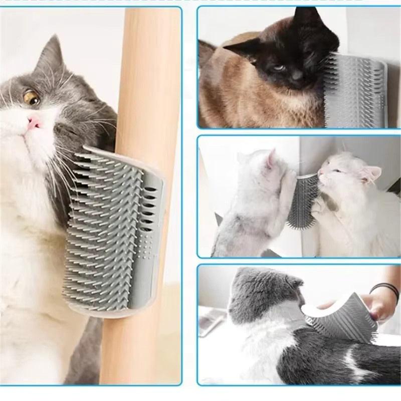 DUTRIEUX Eckbürste zur Haarentfernung und Massage für Katzen in Blau - Bild 3