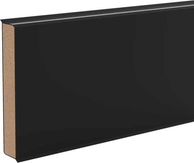 Döllken Profiles Sockelleiste Cubu flex.ife 60 in Anthrazit, Höhe: 60 mm, Tiefe: 13 mm, Länge: 2500 mm - Bild 1