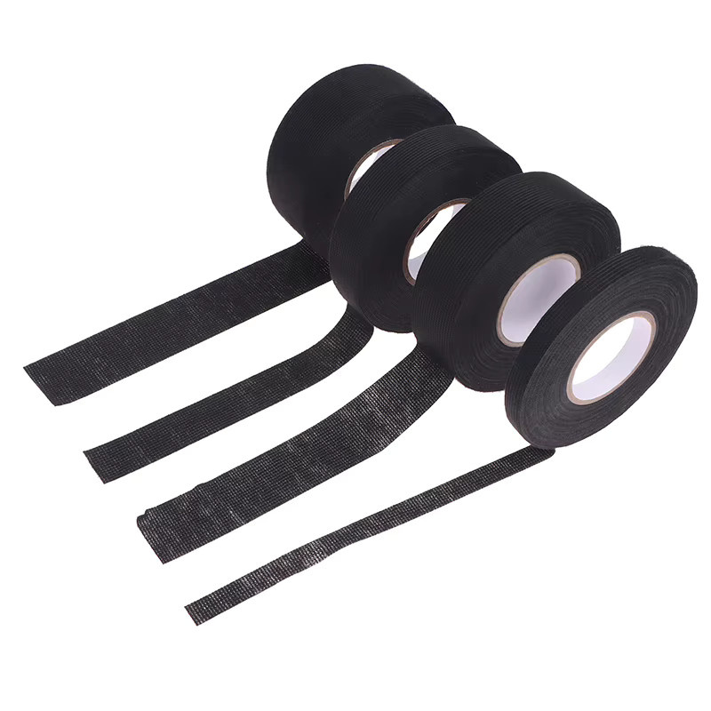 Selbstklebendes Fuzzy-Fleece-Isolierband in Schwarz, 15 Meter hitzebeständiges Kabelbaumband für elektrische Verpackungen im Innenbereich - Bild 3