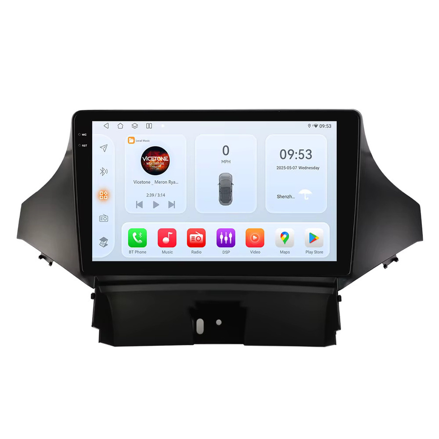 Hizpo Android 14 Multimedia-Autoradio mit GPS Navigation und Carplay für Chevrolet Orlando 2010 - 2018 in Schwarz - Bild 7