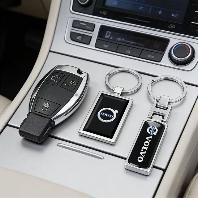 Volvo Schlüsselanhänger, Metall, 3D Auto-Logo - Bild 1