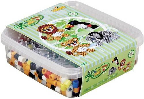 Hama Bügelperlen Box MAXI Wilde Tiere mit Perlen und Stiftplatten, Mehrfarbig - Bild 1