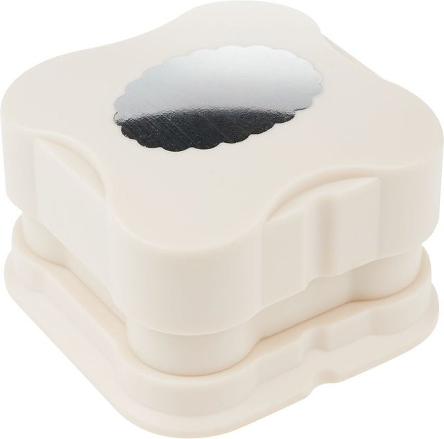 VBS Magnet-Stanzer Oval gezahnt in Weiß - Bild 1