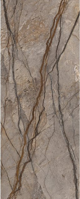Schulte Duschrückwand DecoDesign in Hochglanz Marmor-Kastanie, Farbe Braun, B: 255 cm, H: 100 cm - Bild 1