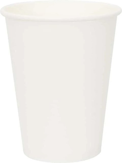 DELUKE Pappbecher Weiß 300 ml 1000 Stück Einwegbecher für Kaffee und Tee - Bild 1