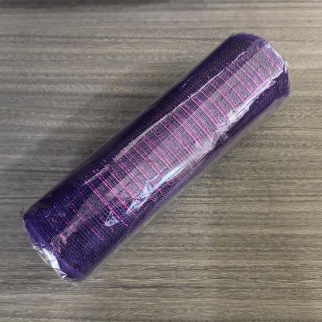 LY Trendy 028 Dekoratives Netzband für Weihnachts- und Halloween-Dekorationen in Violett - Bild 1