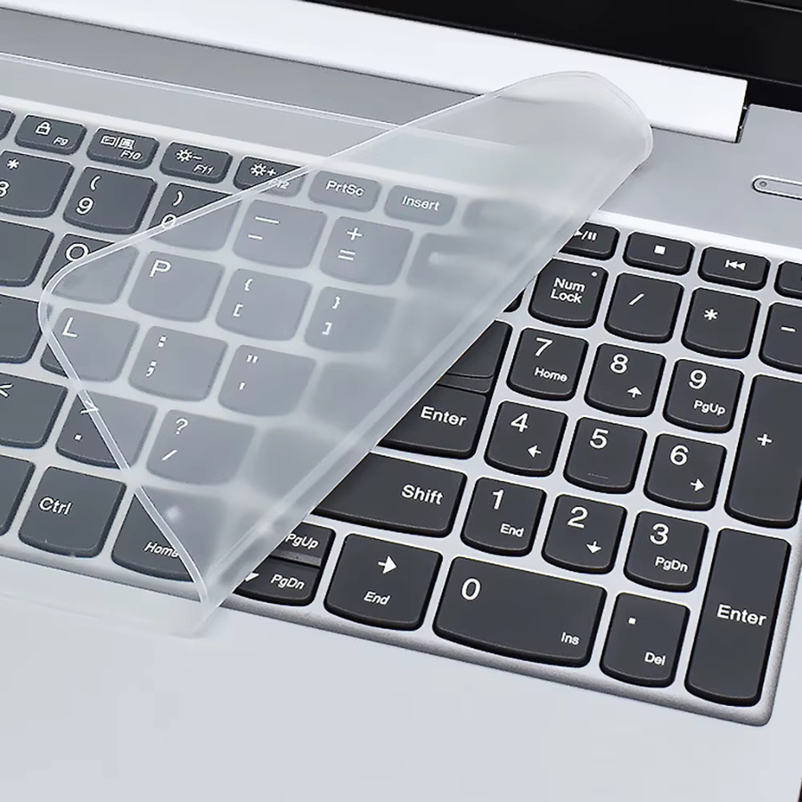 Universelle Silikon Tastaturabdeckung für Laptop und Notebook als Staubschutz in Transparent oder Pink - Bild 2