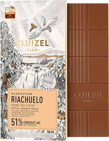 Cluizel Schokolade Vollmilch Plantation Riachuelo 51 % 70 g