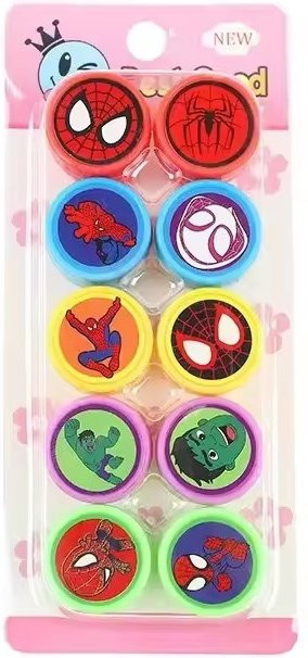Bandai Spider-Man Superhelden-Stempel, 10-teiliges Set - Bild 1