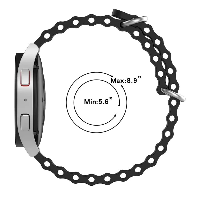 Silikon-Ozeanarmband, Schwarz, Unisex - Bild 4