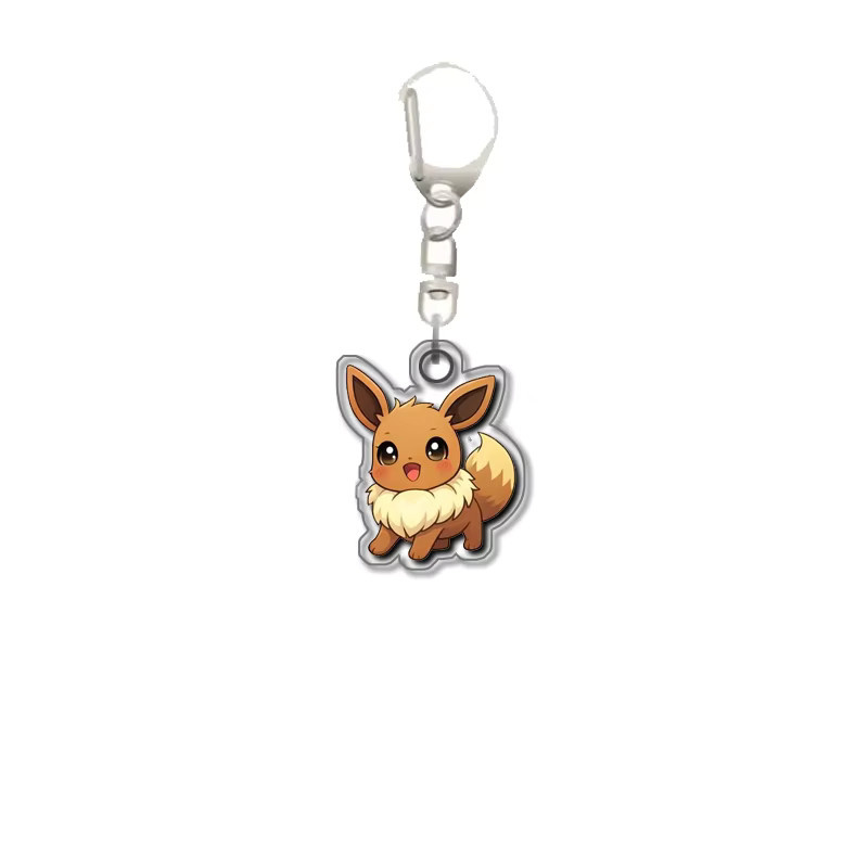 Keeppley Pokémon Leafeon Vaporeon Jolteon Espeon Glaceon Umbreon Sylveon Schlüsselanhänger - Bild 2